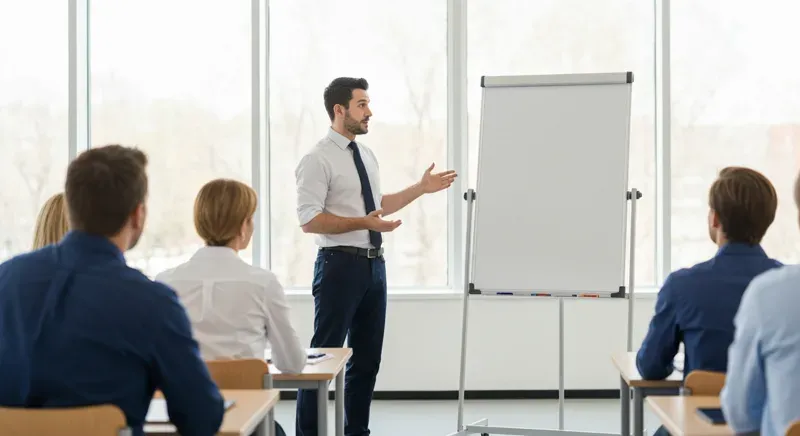 Oră de legislație rutieră cu profesorul la tablă